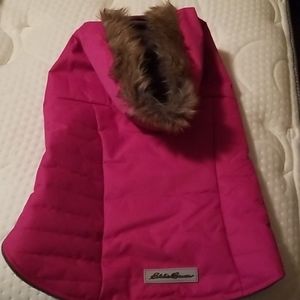 Hot pink doggy puffer by Eddie Bauer doggy